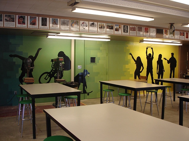 classroom mural: right side