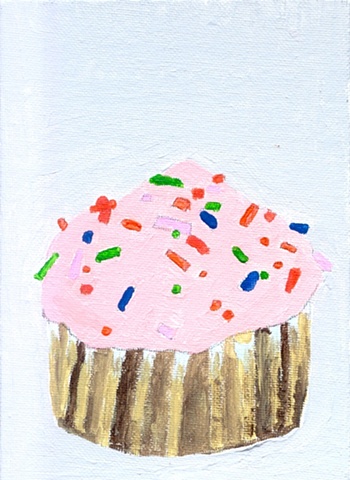 Painting of a cupcake by Christopher Stanton