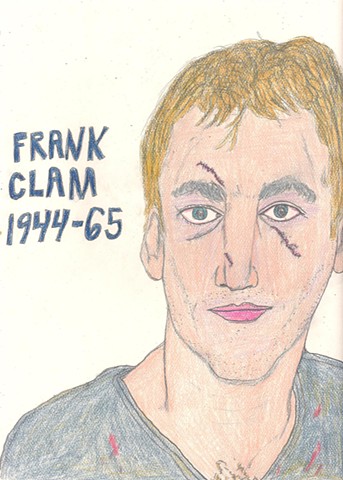 Portrait of Imaginary Hockey Bruiser Frank Clam by Christopher Stanton