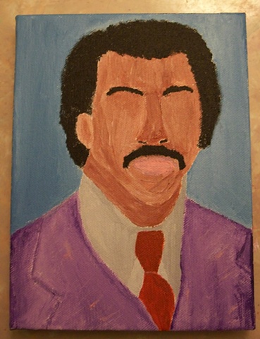 Acrylic painting of Apollo Creed (Carl Weathers) from the film Rocky by Christopher Stanton