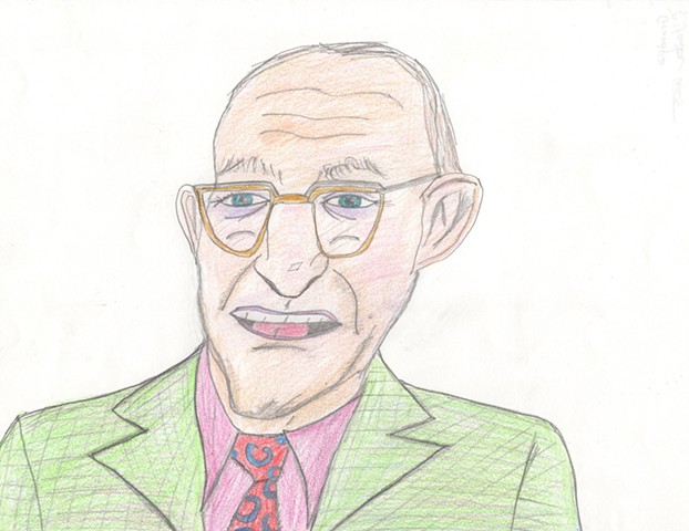 Drawing of a grandpa by Christopher Stanton