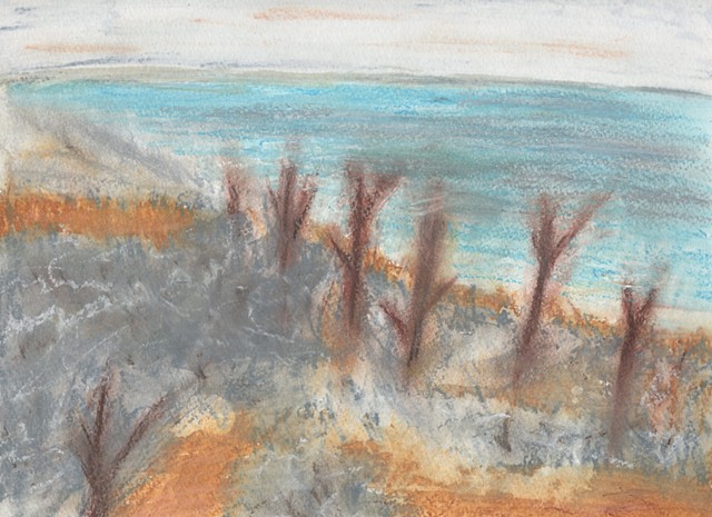 Drawing of Tuttle Creek Lake by Christopher Stanton