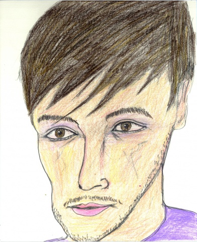 Drawing of Davidov from Myspace by Christopher Stanton