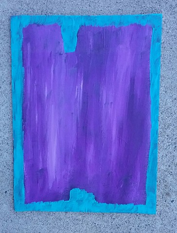 Purple abstract painting by Christopher Stanton