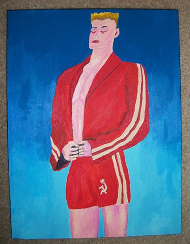 Painting of Ivan Drago (Dolph Lundgren) from Rocky IV by Christopher Stanton