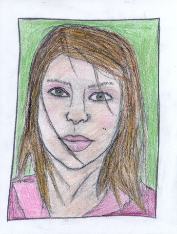 Drawing of Meg by Christopher Stanton