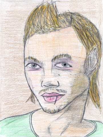 Drawing of D Mac from Myspace by Christopher Stanton