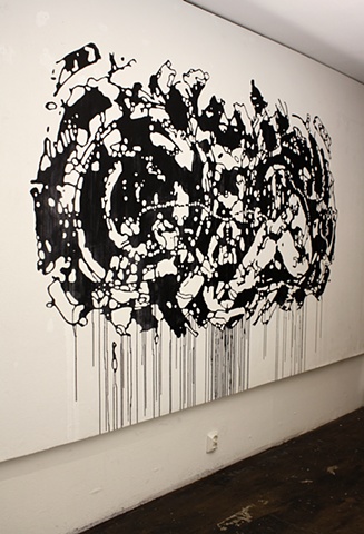 Wall drawing by artist Owen Rundquist and Alexander DeMaria