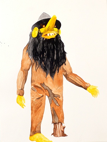 Drawing of a troll by artist Owen Rundquist