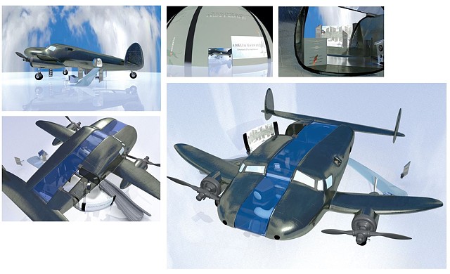 3D Visualization of Ameila Earhart's Plane: Exhibition Design