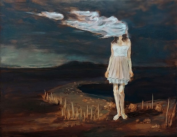 Woman with Cloud