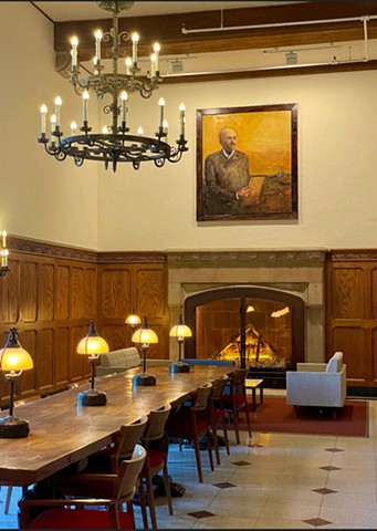 George Washington Fields portrait in the Peñalver Foyer, Cornell University Law School