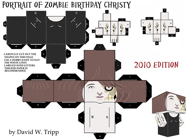 Portrait of Zombie Birthday Christy