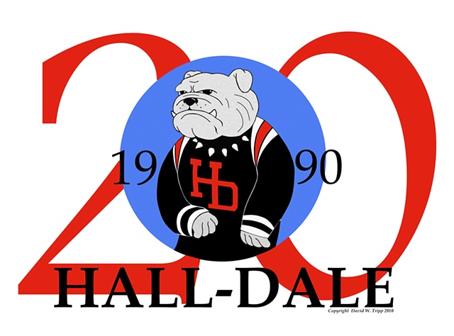 4 Color 20th Hall-Dale logo