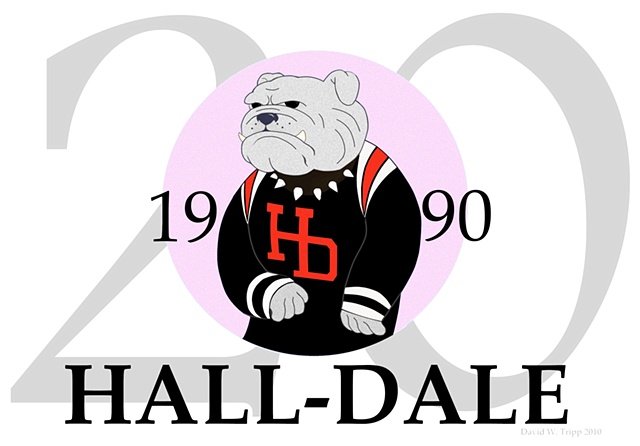 Hall-Dale 20th Anniversary Logo (Pink)