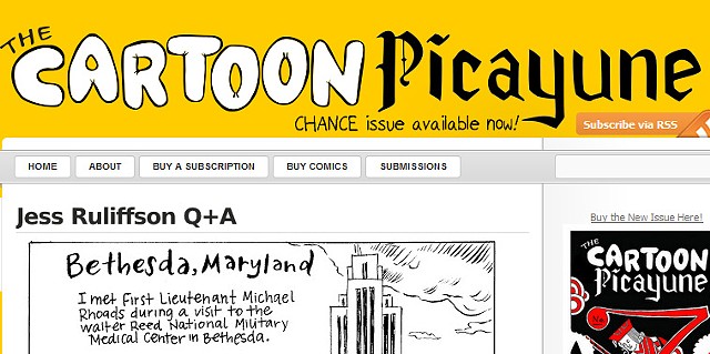 CARTOON PICAYUNE::Q + A With Jess Ruliffson