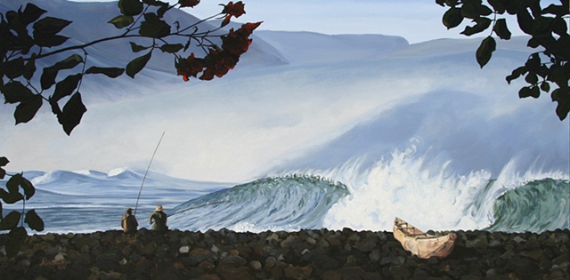 Fishing in a swell