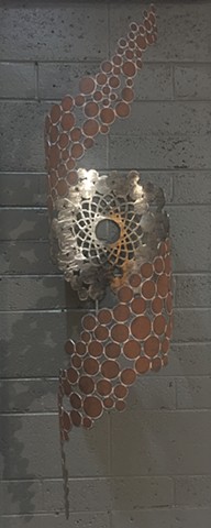 Psychedelic Rust Spots (Wall Mount) 52”X12”