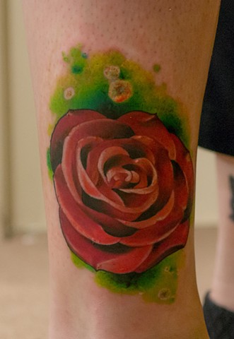 rose tattoo by chris lowe of naked art tattoos odenton maryland
