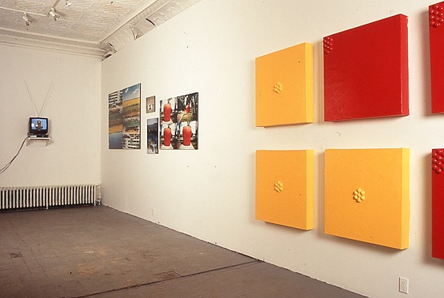 Jennifer McMackon, Cadmium Red and Yellow Saturation Test Paintings, Robert Birch Gallery, 1997