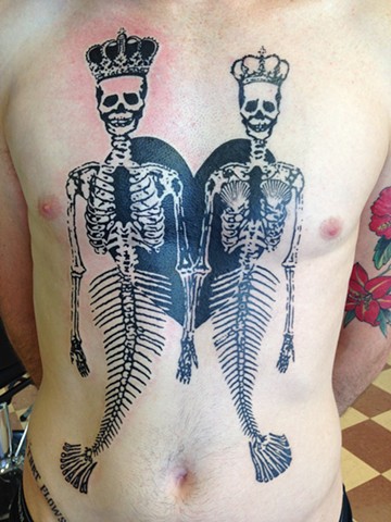 mermaid skeletons