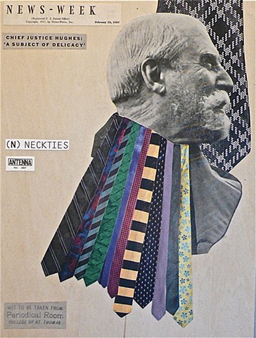 (N) NECKTIES - Collage by Vashon artist John Schuh.