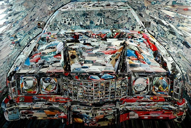 "The Car" - Photo Collage by Vashon artist John Schuh.