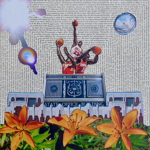"Energy is then supplied" - Collage by Vashon Artist John Schuh