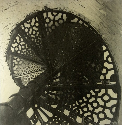 Spiral Stairs, Fisgard Lighthouse, Victoria, BC