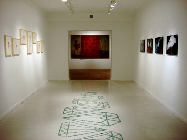 Installation view of Exploding the Lotus