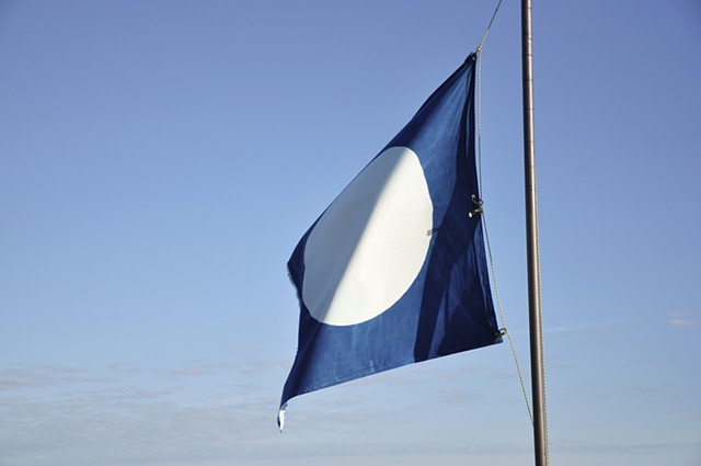 cyanotype flag