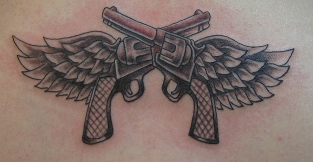 Guns with wings