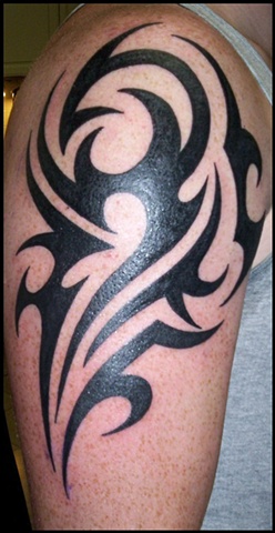 Tribal design on arm