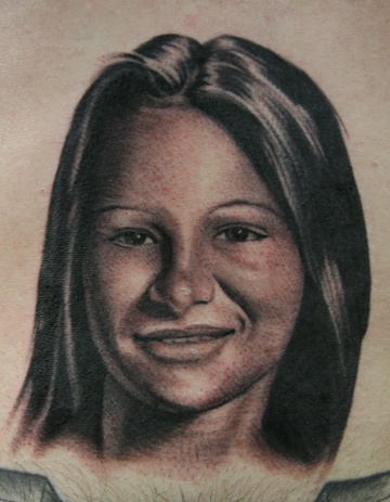Realistic Black and Grey Tattoo Portrait 