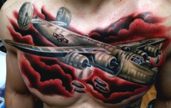 Warplane Tattoo Best Tattoo Awesome Color Best Color