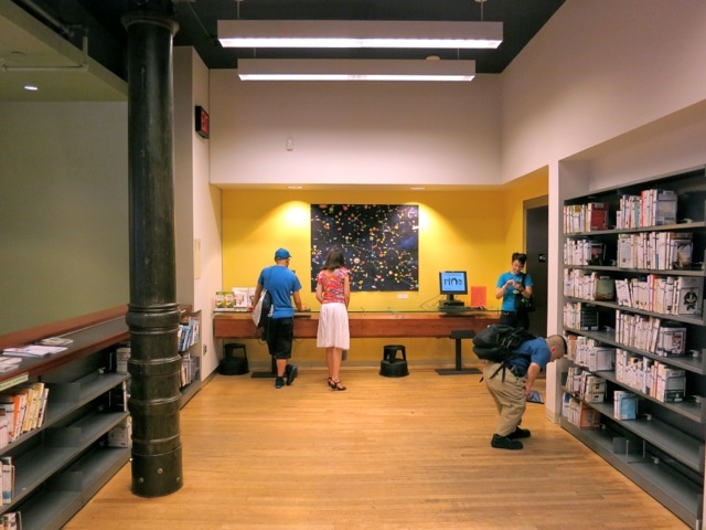 Artwork installed at the New York Public Library Mulberry Street Branch, 2012, photo credit Yulia Tikhonova