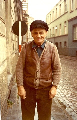 German man on street