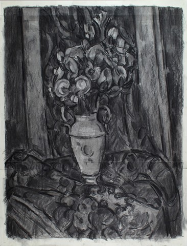 After Cezanne, Vase of Flowers