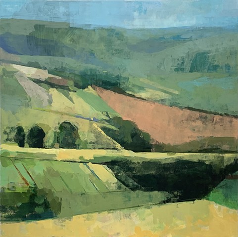 Summer Fields. 30x30. Oil on Panel (Private Collection)