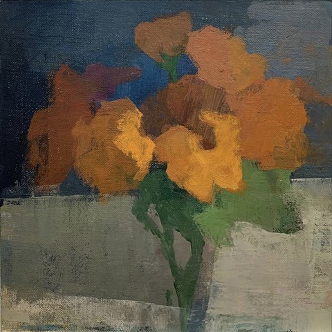 Mexican Sunflowers | 12x12 | Oil on Linen (Private Collection)