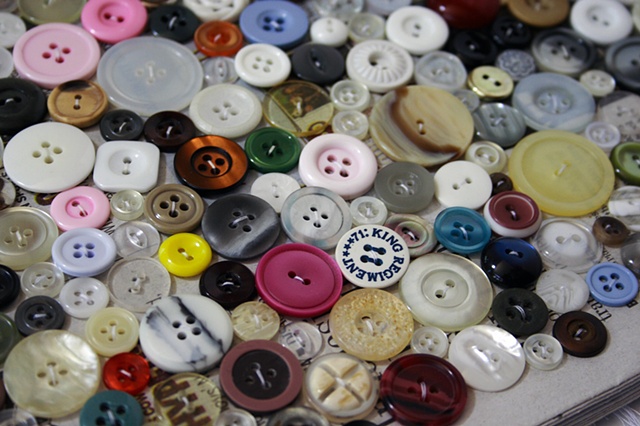 Today I Sewed Buttons (detail)