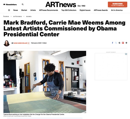 Mark Bradford, Carrie Mae Weems Among Latest Artists Commissioned by Obama Presidential Center