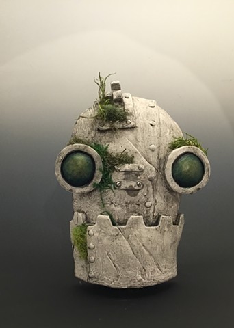 Impossible Winterbourne 
“SteamBot Face”
Stone with Moss