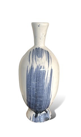 Blue & White Bottle Vase