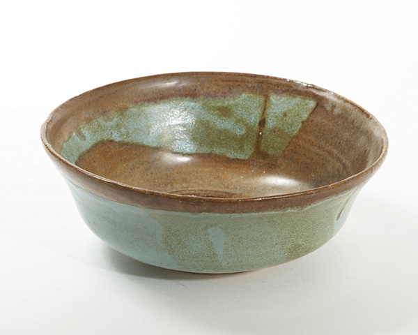 Turquoise and brown bowl 