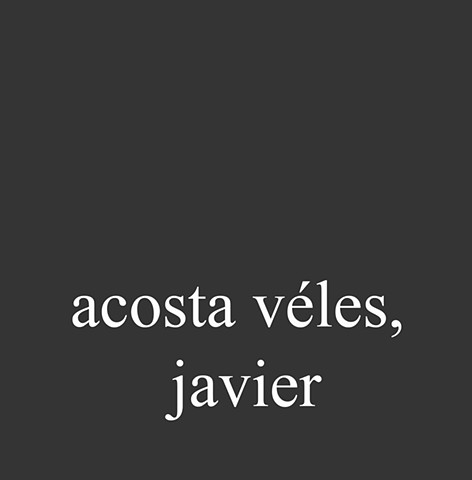 Acosta Vélez, Javier