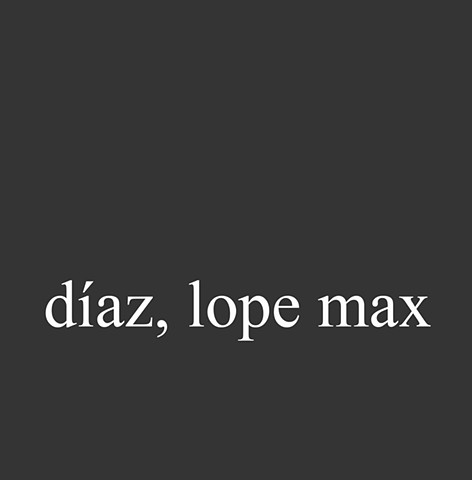 Díaz, Lope Max