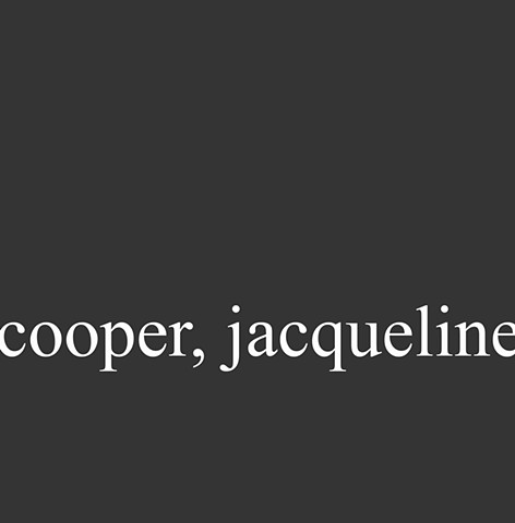 Cooper Sanromá, Jacqueline