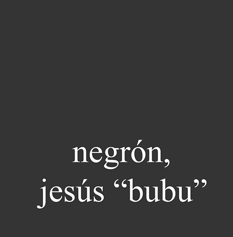 Negrón, Jesús "Bubu"