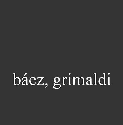 Báez, Grimaldi
